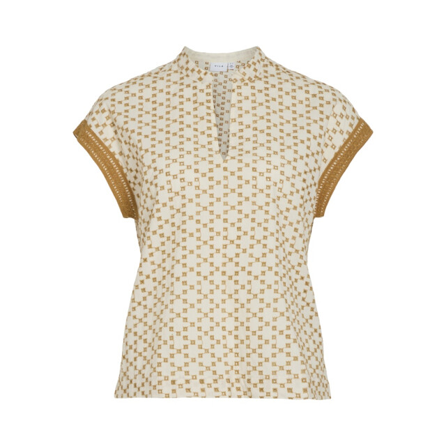 Vila visumira v-neck cp top 14106196 birch 06613.198.0173 large