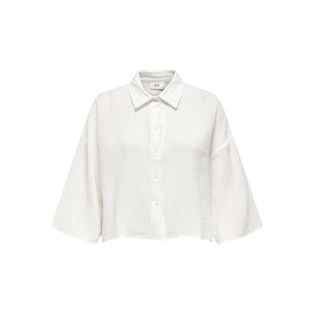 Jacqueline de Yong theis life 3/4 crop shirt wvn no 15307159 cloud dancer 06613.198.0024 large