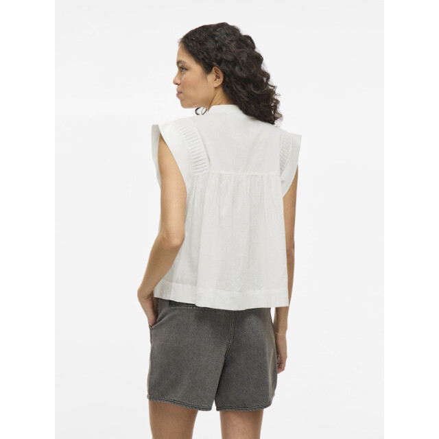 Vila vikatinka s/l short shirt 141052 snow white 06010.999.0010 large