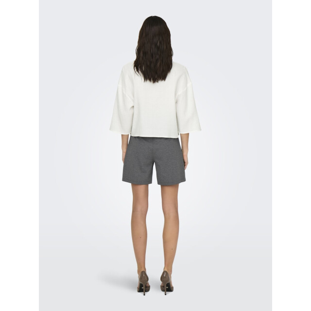 Jacqueline de Yong theis life 3/4 crop shirt wvn no 15307159 cloud dancer 06613.198.0024 large