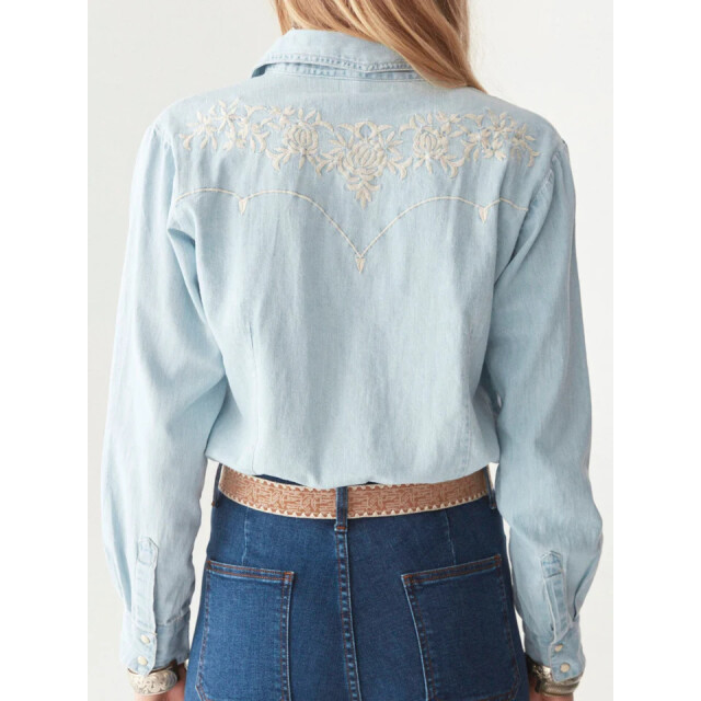 Maison Hotel blouse lm austin mustang blue 06615.268.0007 large