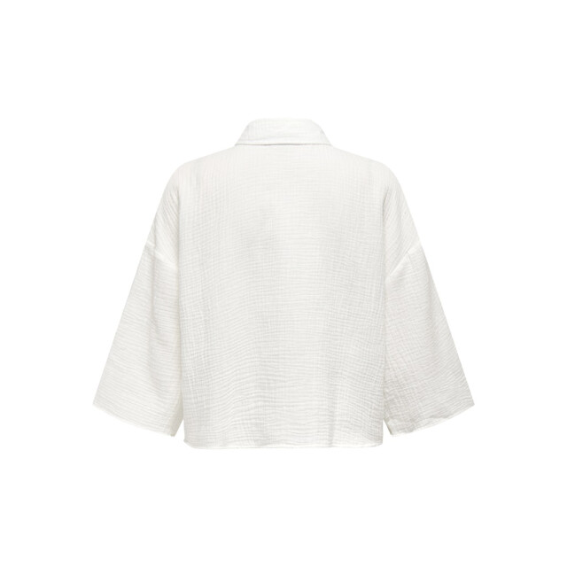 Jacqueline de Yong theis life 3/4 crop shirt wvn no 15307159 cloud dancer 06613.198.0024 large
