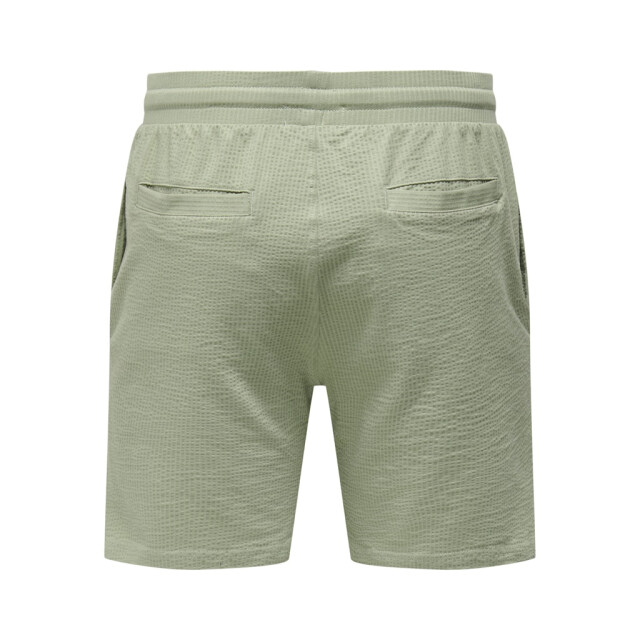 Only & Sons onskian life reg seersucker shorts 22029752 seagrass 05414.343.0005 large