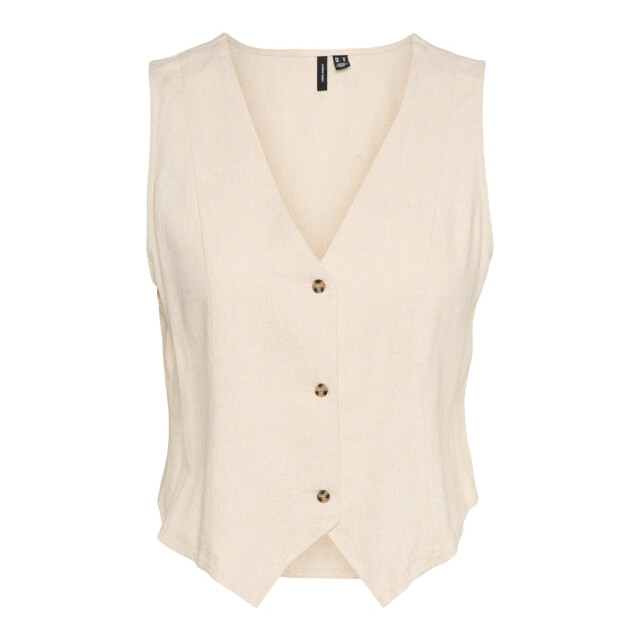 Vero Moda vmmymilo s/l waistcoat wvn ga 10321606 oatmeal 06226.941.0002 large