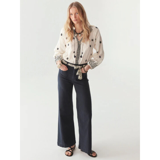 Maison Hotel blouse lm sybille blue lagoon 06615.198.0137 large