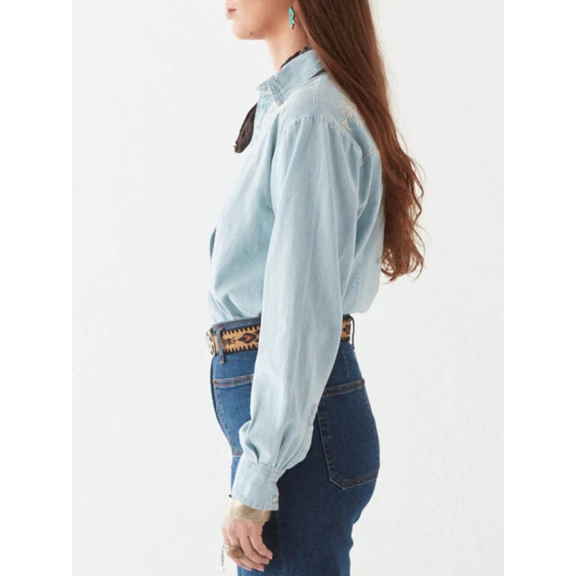 Maison Hotel blouse lm austin mustang blue 06615.268.0007 large