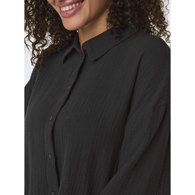 Jacqueline de Yong theis life 3/4 crop shirt wvn no 15307159 phantom 06613.980.0053 large