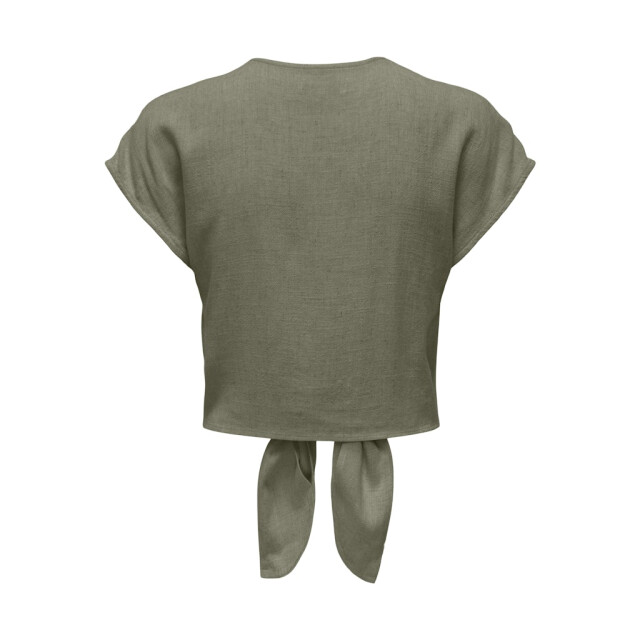 Only onlsiesta ss knot lin bl shirt pnt 15322270 deep lichen green 06613.369.0015 large