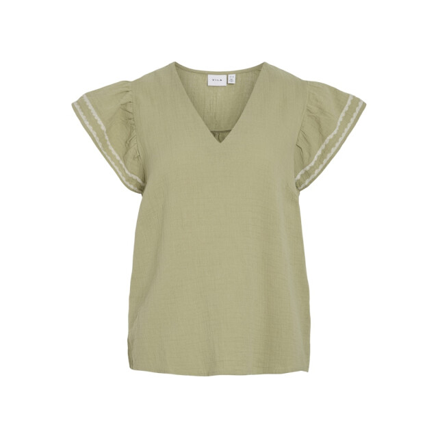 Vila vitovan v-neck top 14104844 sage 06010.369.0132 large