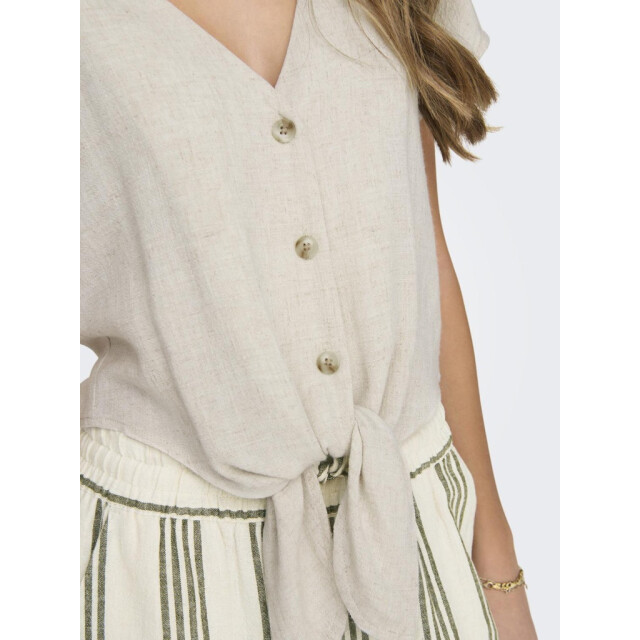 Only onlsiesta ss knot lin bl shirt pnt 15322270 moonbeam 06613.180.0015 large