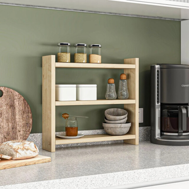 CaliCosy Wandplank voor de keuken met 3 legplanken h40 cm cosmic 3178005 large