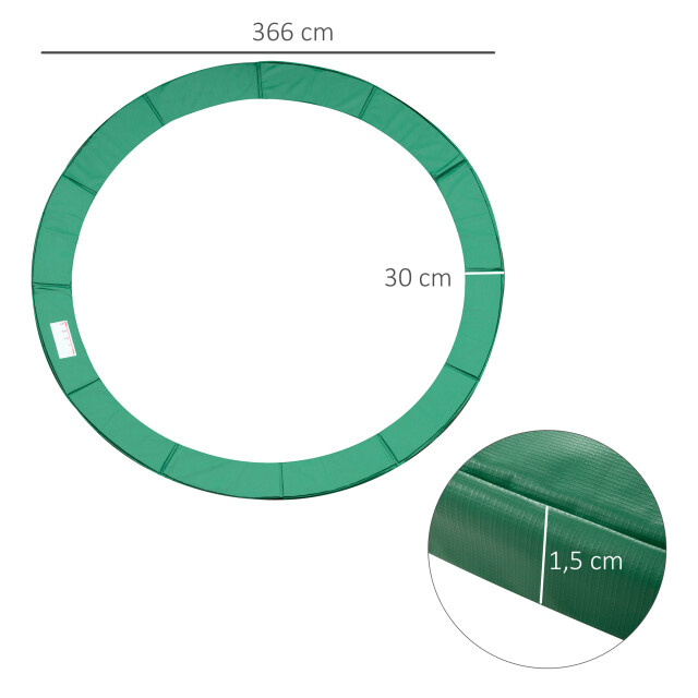 4goodz Randafdekking veerafdekking randbescherming voor trampoline 244 / 305 / 3178027 large