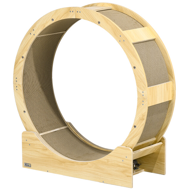 4goodz Kattenloopwiel 91 cm met rem en krabplank, kattenloopwiel 3177956 large