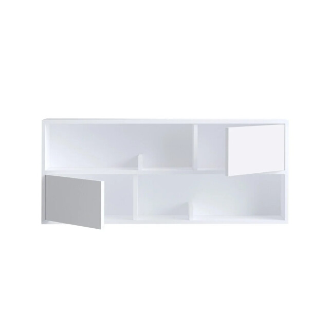 CaliCosy Hangende console wit met 2 vakken en 2 deuren l120 cm forkis 3178013 large
