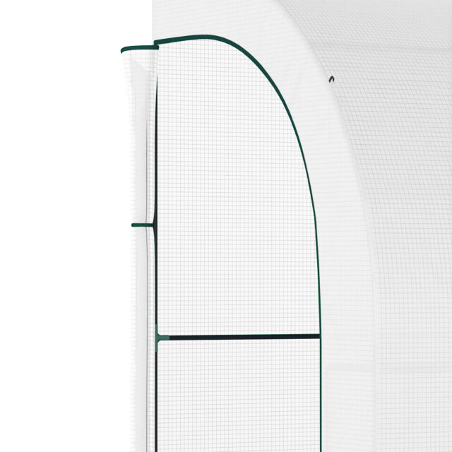 4goodz Outsunny kas, tuinkas met plastic bekleding, uv-bestendig, 3 lagen, 3178033 large