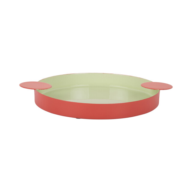 Present Time dienblad double funky medium soft green & scarlet red 3062358 large