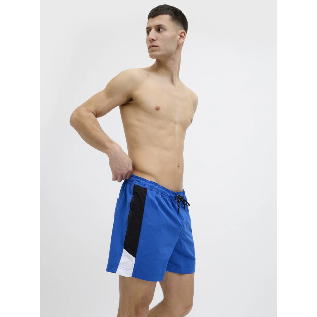 Jack & Jones Heren zwemshort jpstmaui blocked zip blauw 12273030-Turkish Sea large