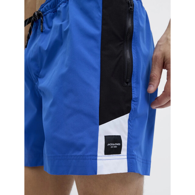 Jack & Jones Heren zwemshort jpstmaui blocked zip blauw 12273030-Turkish Sea large
