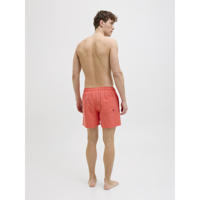 Jack & Jones Heren zwemshort jpstmaui double logo effen hot coral 12272799-Hot Coral large