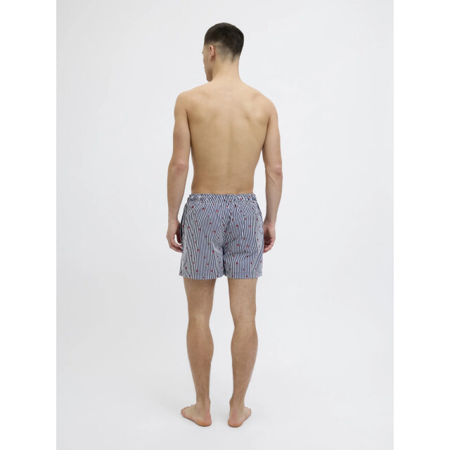 Jack & Jones Heren zwemshort jpstmaui jjswim gestreept kreeft 12272933-Navy Blazer large