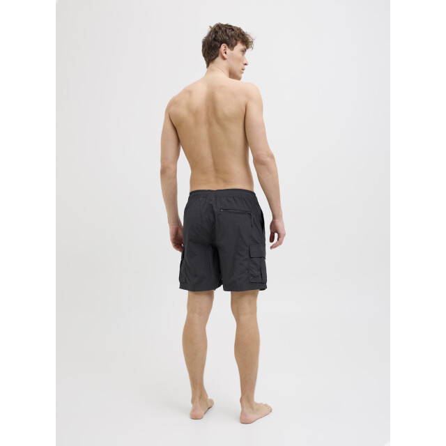 Jack & Jones Heren zwemshort jpstnaxos cargo effen 12272989-Black large