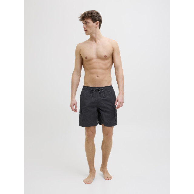 Jack & Jones Heren zwemshort jpstnaxos cargo effen 12272989-Black large