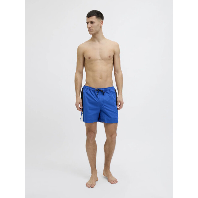 Jack & Jones Heren zwemshort jpstmaui blocked zip blauw 12273030-Turkish Sea large