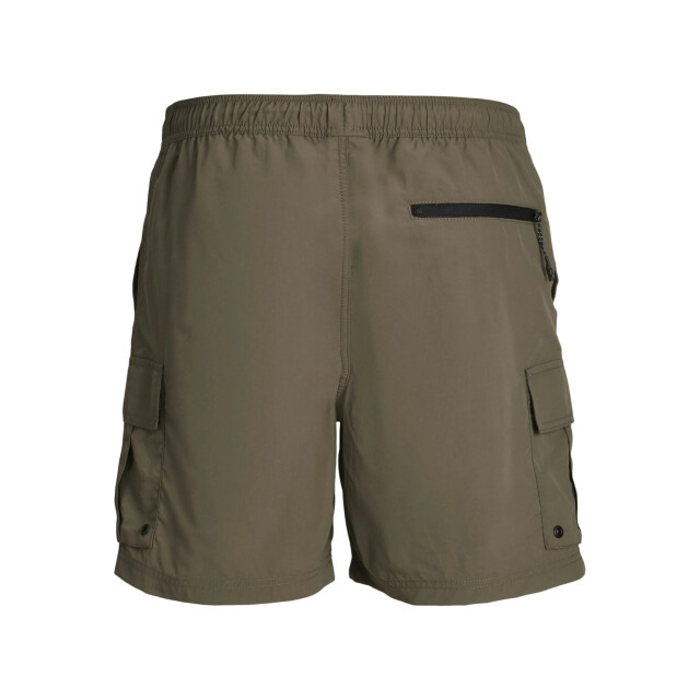 Jack & Jones Heren zwemshort jpstnaxos cargo effen donker 12272989-Major Brown large