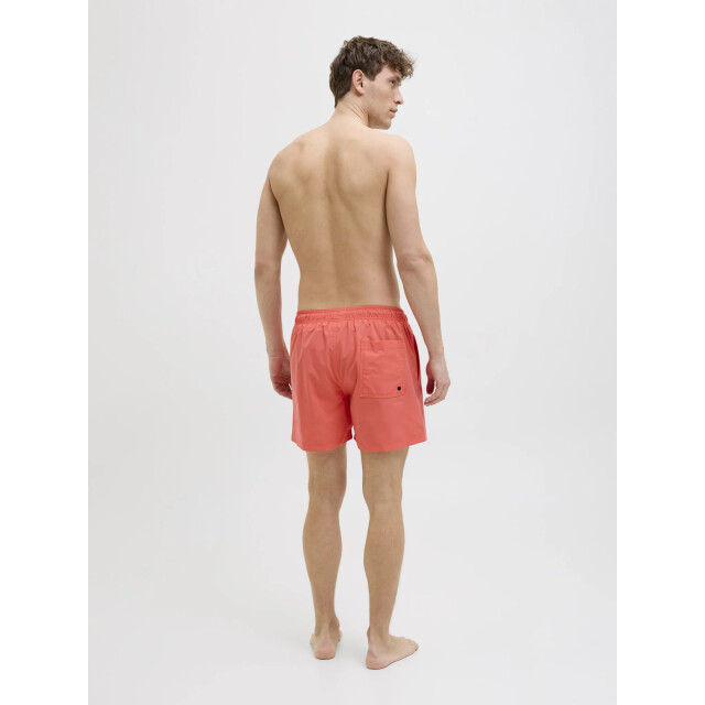 Jack & Jones Heren zwemshort jpstmaui double logo effen hot coral 12272799-Hot Coral large