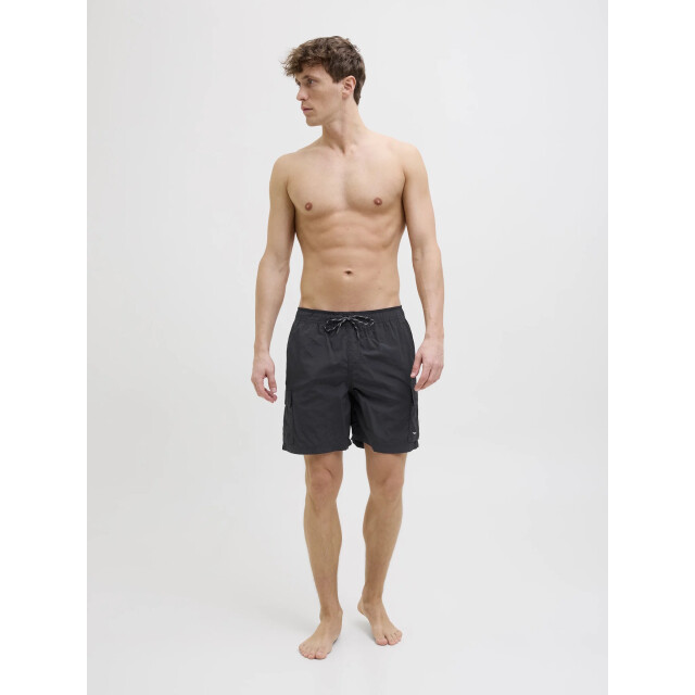 Jack & Jones Heren zwemshort jpstnaxos cargo effen 12272989-Black large