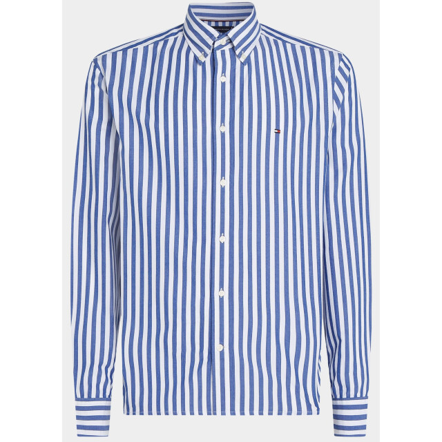 Tommy Hilfiger Casual hemd lange mouw flex poplin bold stripe rf mw0mw39159/0a5 184913 large