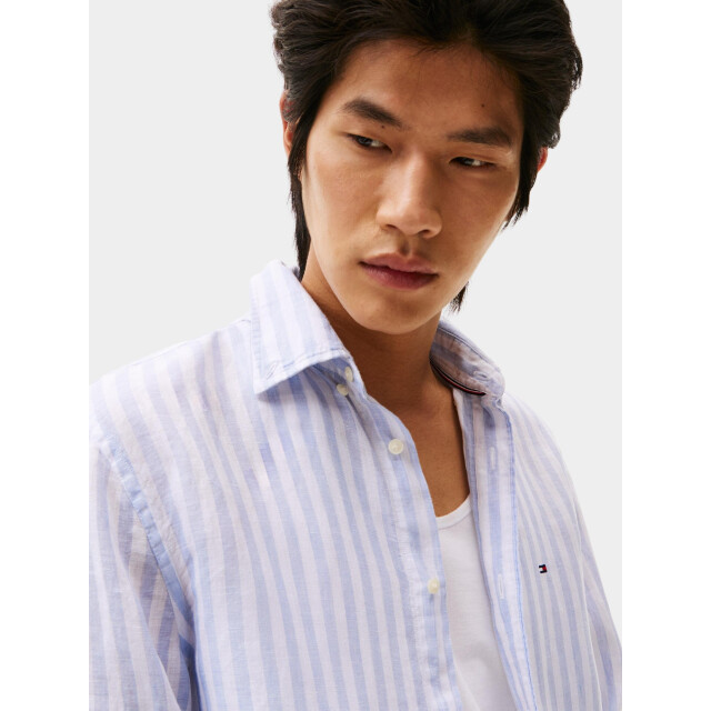 Tommy Hilfiger Casual hemd lange mouw linen essential stripe rf shir mw0mw38581/0a4 184930 large