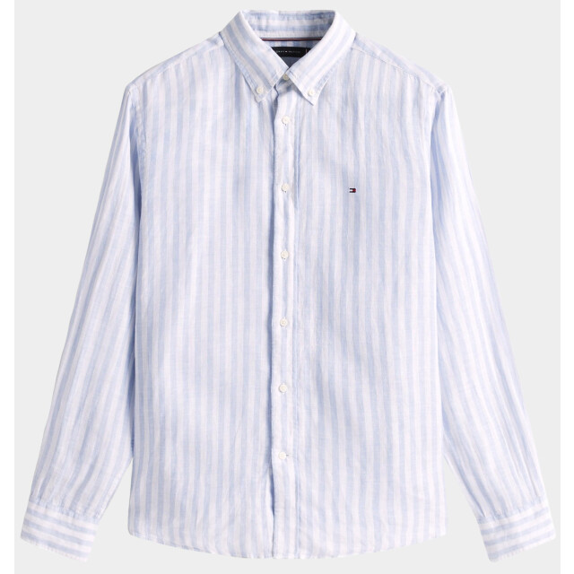 Tommy Hilfiger Casual hemd lange mouw linen essential stripe rf shir mw0mw38581/0a4 184930 large