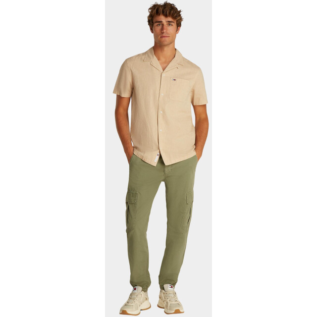 Tommy Hilfiger Casual hemd korte mouw tjm linen blend camp ss ext dm0dm20895/acg 187918 large