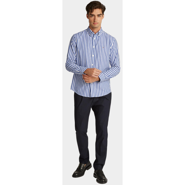 Tommy Hilfiger Casual hemd lange mouw flex poplin bold stripe rf mw0mw39159/0a5 184913 large