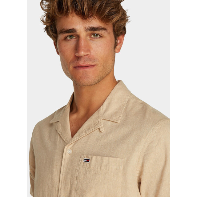 Tommy Hilfiger Casual hemd korte mouw tjm linen blend camp ss ext dm0dm20895/acg 187918 large