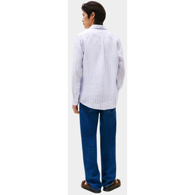 Tommy Hilfiger Casual hemd lange mouw linen essential stripe rf shir mw0mw38581/0a4 184930 large