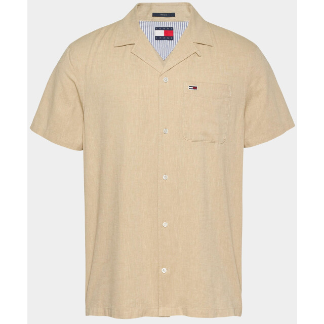 Tommy Hilfiger Casual hemd korte mouw tjm linen blend camp ss ext dm0dm20895/acg 187918 large