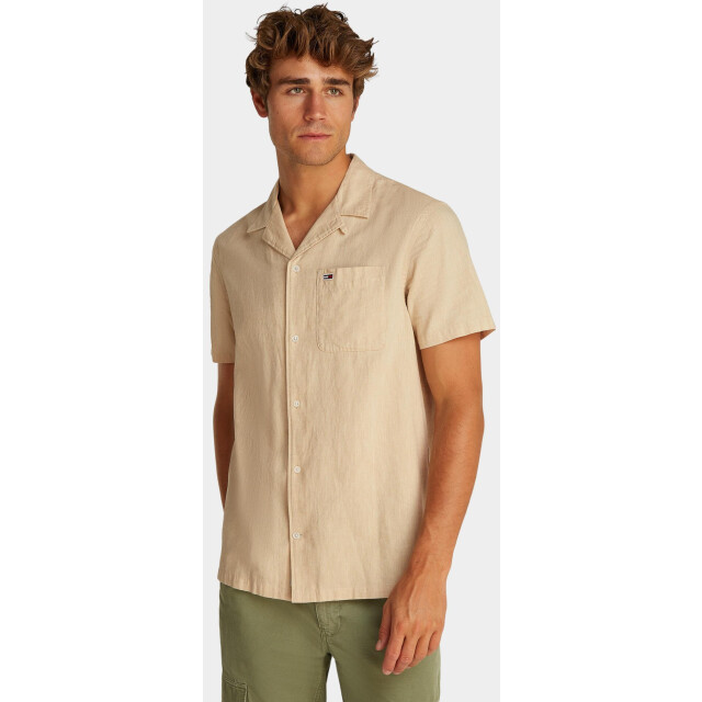 Tommy Hilfiger Casual hemd korte mouw tjm linen blend camp ss ext dm0dm20895/acg 187918 large
