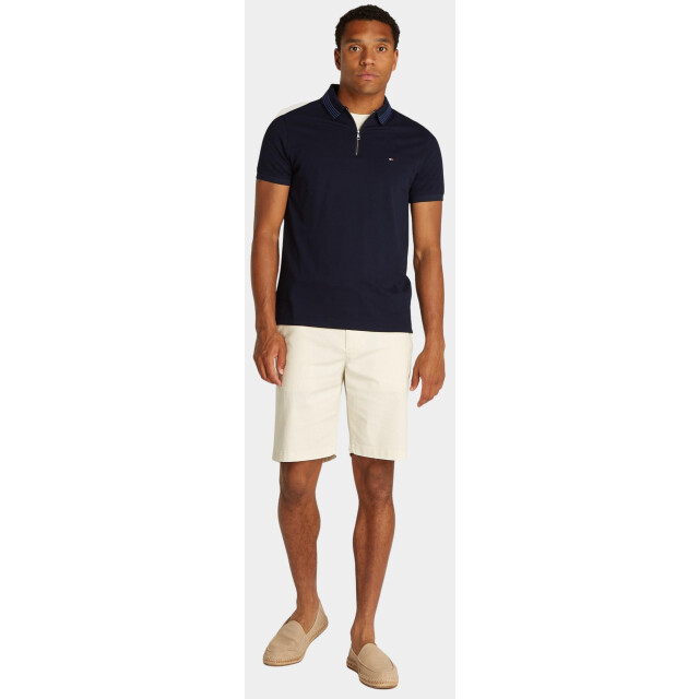 Tommy Hilfiger Polo korte mouw mercerised pique zip reg polo mw0mw38473/dw5 184934 large