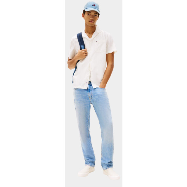 Tommy Hilfiger Casual hemd korte mouw tjm linen blend camp ss ext dm0dm20895/ybl 187920 large