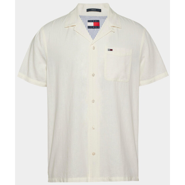 Tommy Hilfiger Casual hemd korte mouw tjm linen blend camp ss ext dm0dm20895/ybl 187920 large