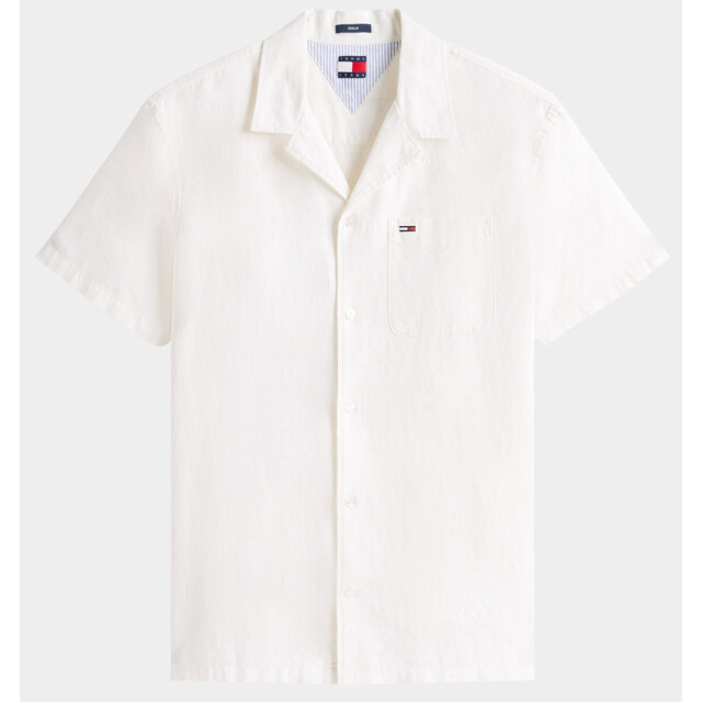 Tommy Hilfiger Casual hemd korte mouw tjm linen blend camp ss ext dm0dm20895/ybl 187920 large