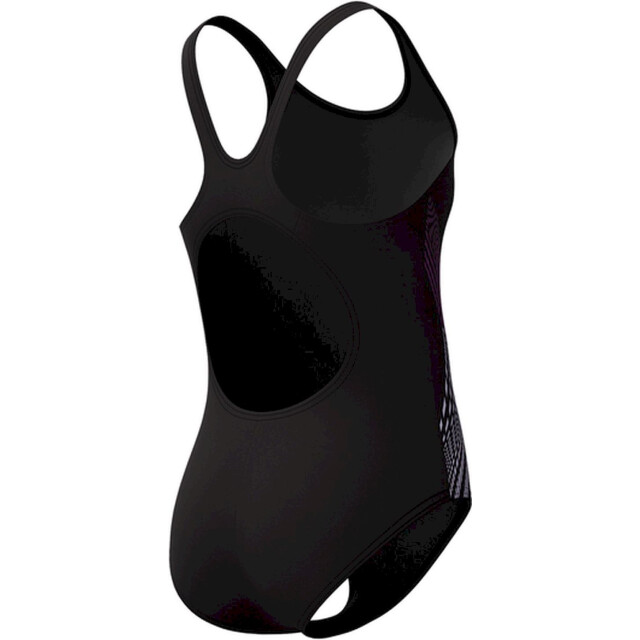 Speedo eco placem muscleb bla/pin wedstrijd badpak meisjes zwart-roze 069129_997-164 large