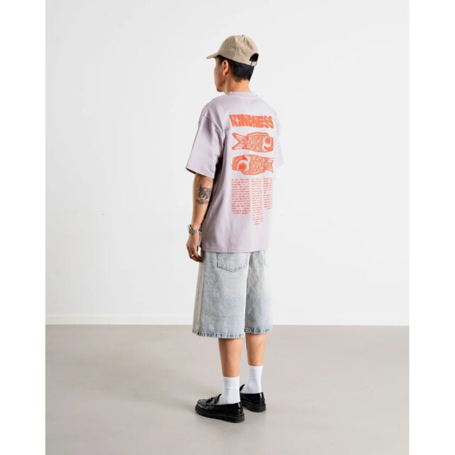 Woodbird Wbbaine kind tee 2526-405 grey purple 2526-405 large
