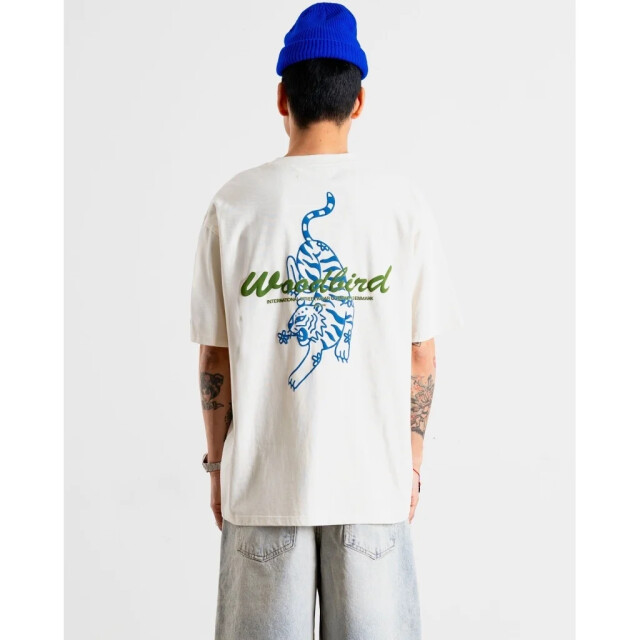 Woodbird Bbaine tiger tee 2526-404 off white 2526-404 large