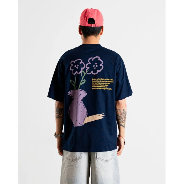 Woodbird Wbbaine cray tee 2526-408 navy 2526-408 large