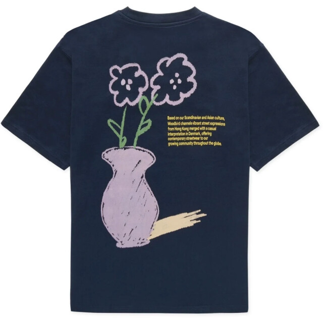 Woodbird Wbbaine cray tee 2526-408 navy 2526-408 large