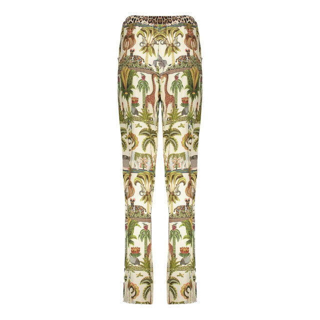 Geisha pants animal jungle 51355-70 10 off-white/green 06541.112.0009 large