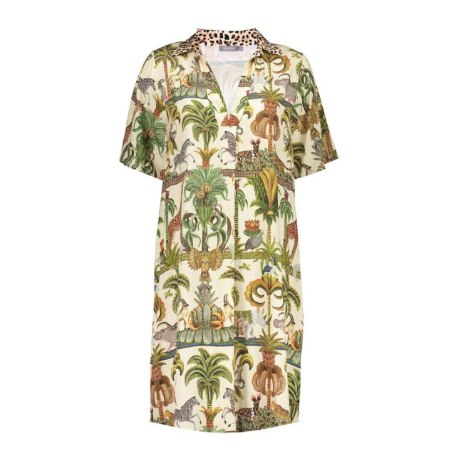 Geisha dress animal jungle 57395-70 530 green/off-white 06313.369.0015 large